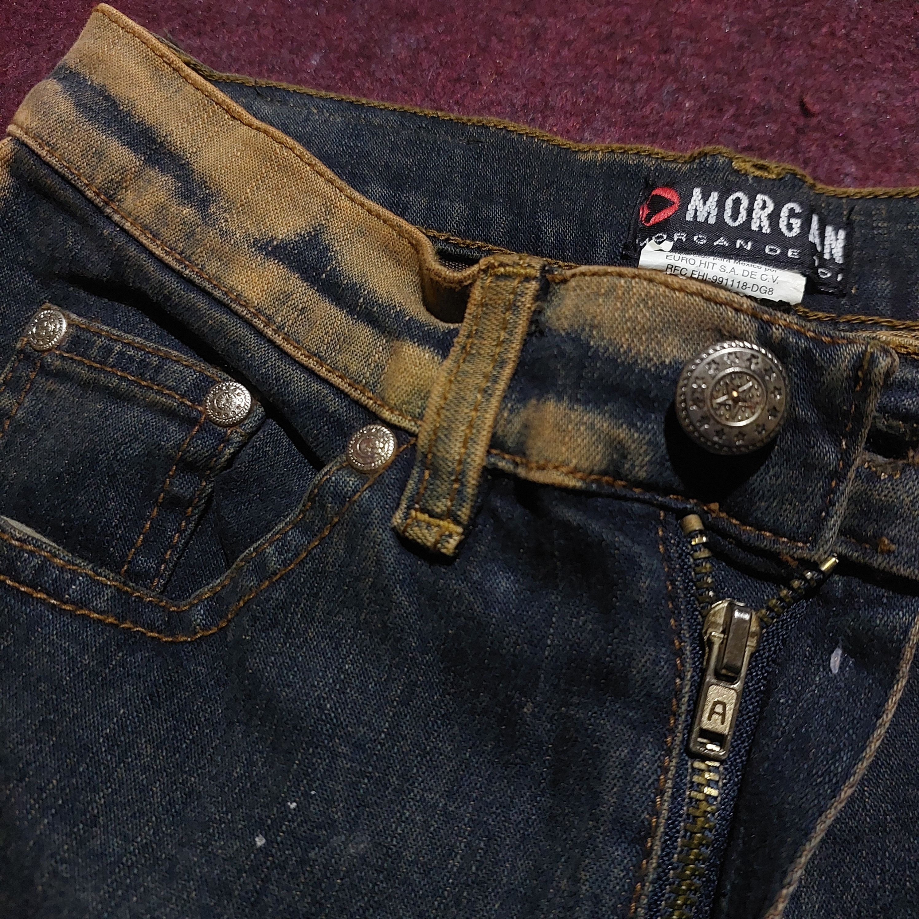 Morgan De Toi Morgan De Toi stripe side mud wash flared jeans Size 24" / US 00 / IT 34 - 7 Thumbnail