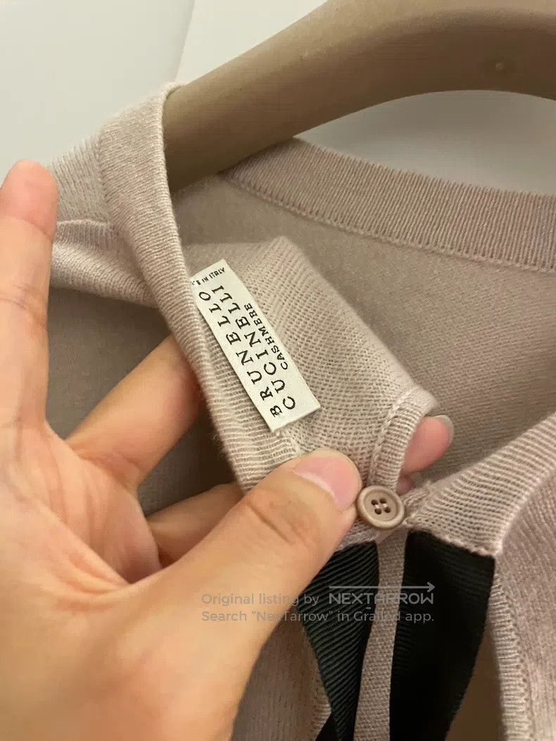 Brunello Cucinelli Brunello Cucinelli Ladies Beaded Cashmere Sweater Size XXS / US 00 / IT 34 - 5 Thumbnail