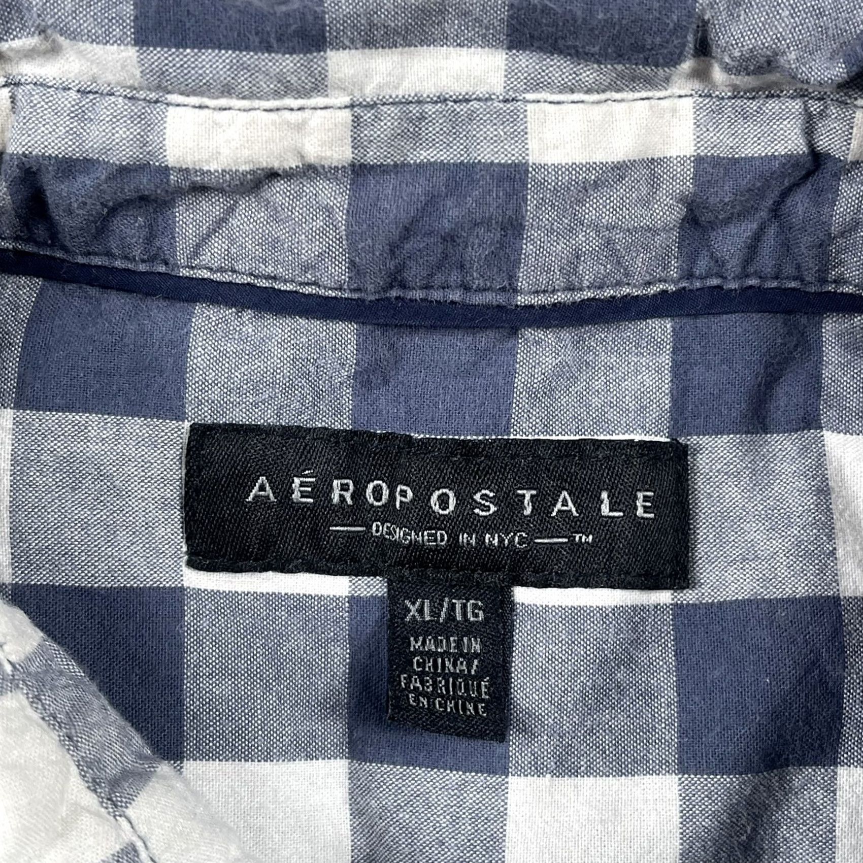 Aeropostale Aeropostale Shirt Mens XL Button Down Short Sleeve Multicolor Plaid Check Casual Size US XL / EU 56 / 4 - 7 Thumbnail
