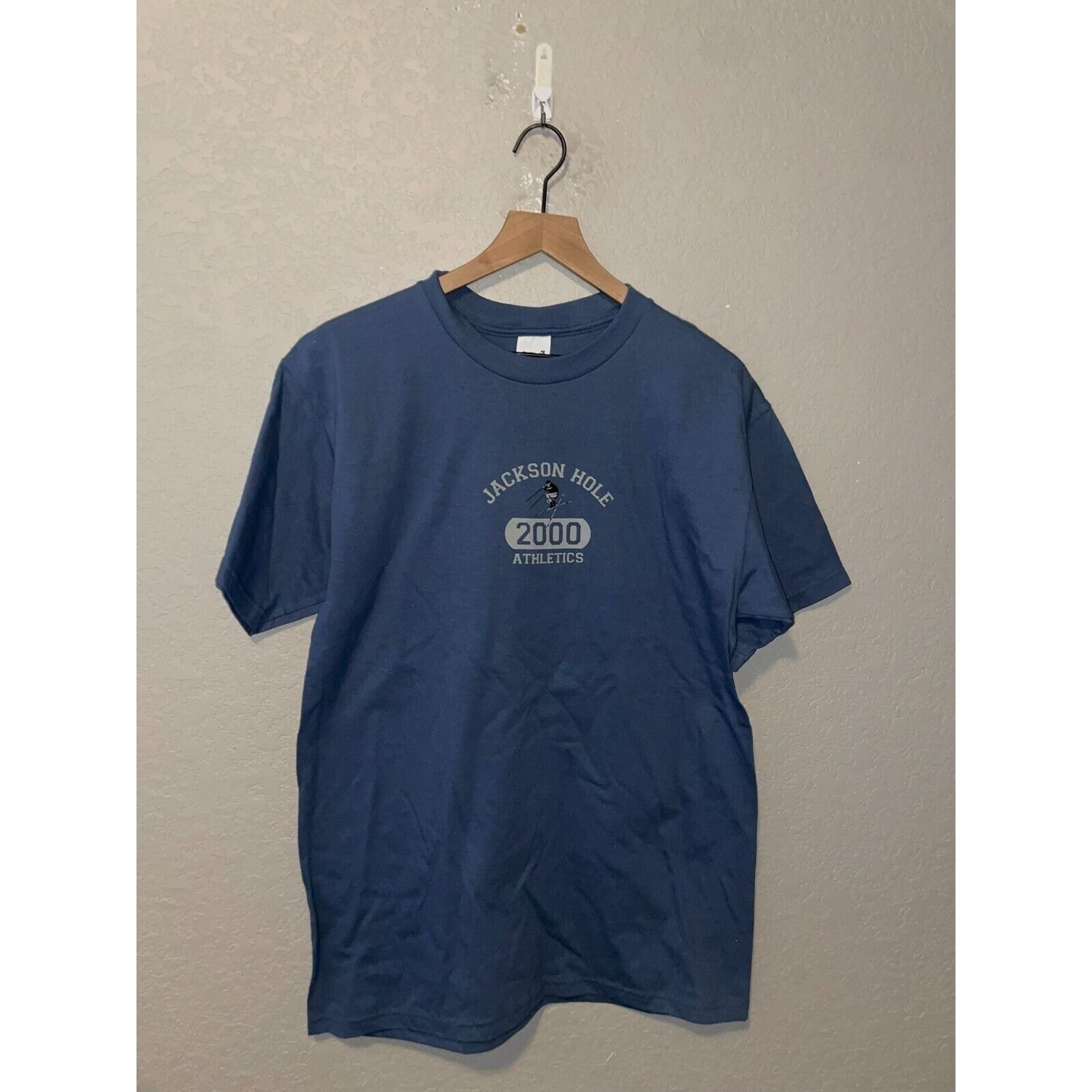 Anvil Vintage Jackson Hole Shirt Athletics Skiing Skier Ski Tee L Size US L / EU 52-54 / 3 - 1 Thumbnail
