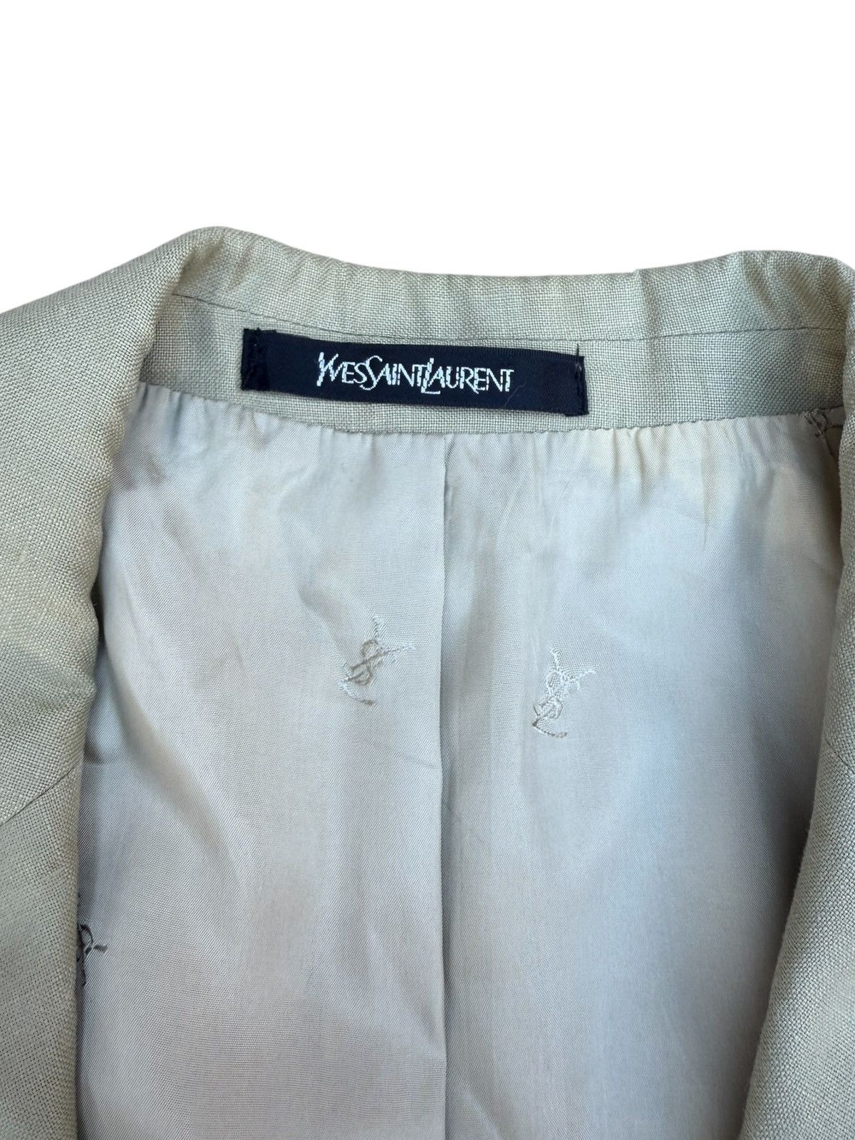 Saint Laurent Paris Saint laurent beige blazer mens Size US L / EU 52-54 / 3 - 6 Thumbnail