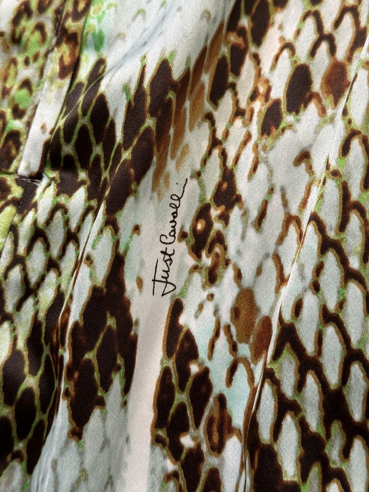 Designer × Just Cavalli × Roberto Cavalli Just Cavalli 2000s vintage snake skin pattern dress Size M / US 6-8 / IT 42-44 - 10 Thumbnail