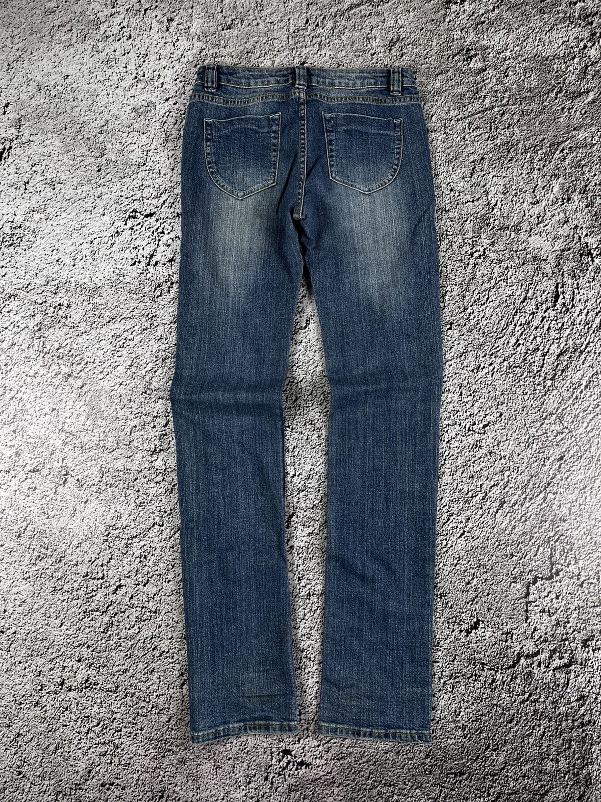 Japanese Brand Vintage Y2K faded jeans streetwear juicy 00s style Japanese Size 29" - 2 Thumbnail