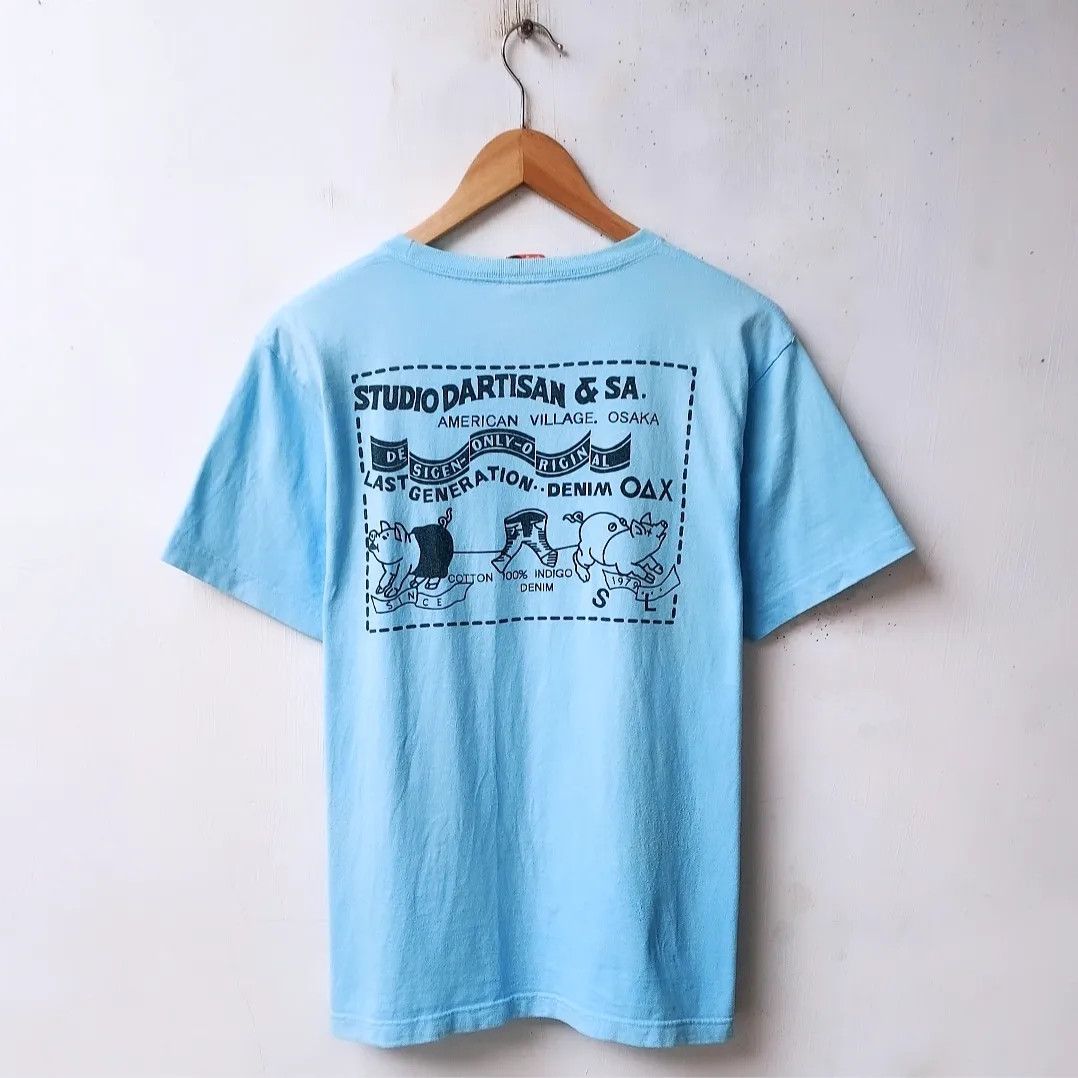 Japanese Brand × Studio D'Artisan × Vintage Vtg Studio D'Artisan Loopwheel Logo Back Print Tshirt Size US M / EU 48-50 / 2 - 1 Thumbnail