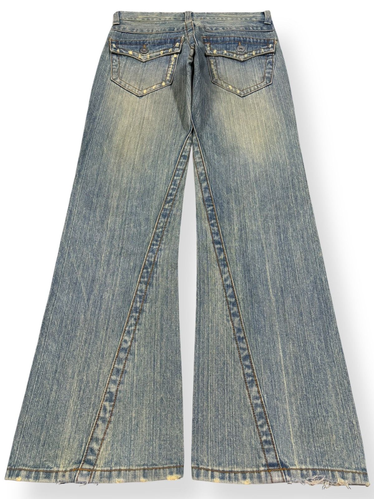 Tornado Mart Vintage Japanese Brand Rusty Mud Wash Flare Distressed Jeans Size US 31 - 2 Thumbnail