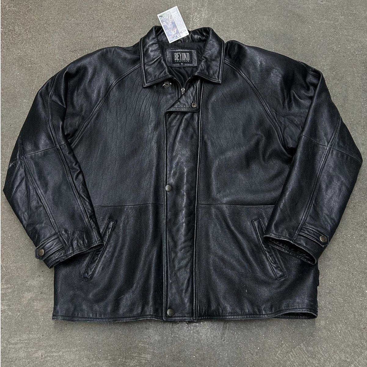 Vintage Vintage Motorcycle Leather Jacket Size US XL / EU 56 / 4 - 1 Thumbnail