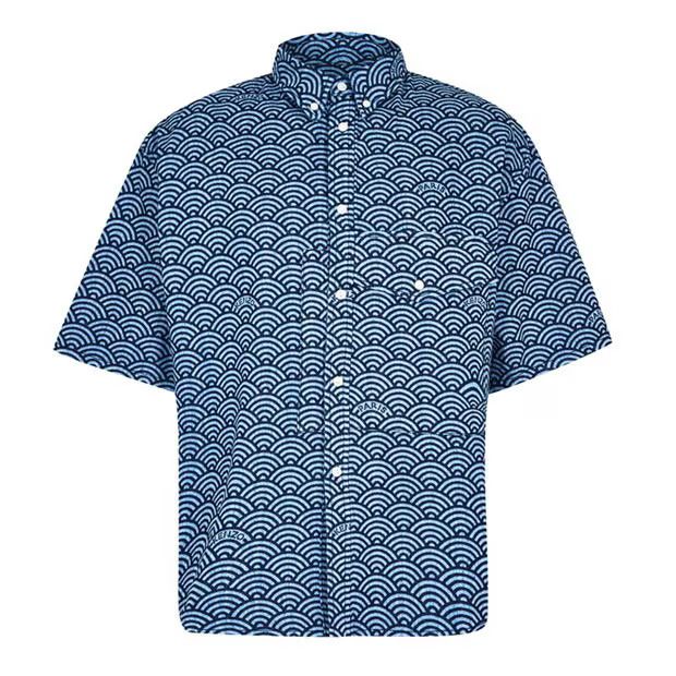 image of Kenzo O1G2R1Mq0424 Denim Shirts In Blue Denim, Men's (Size XL)