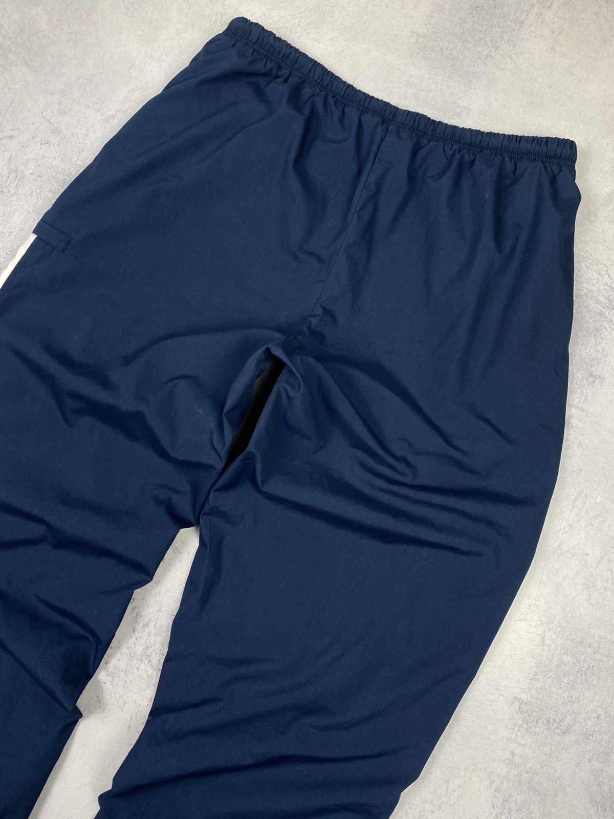 Nike × Vintage Vintage 00s Nike Swoosh Drill Joggers Baggy Nylon Y2K Pants Size US 35 - 13 Thumbnail