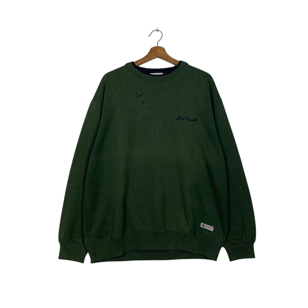 Converse Vintage Converse Jack Purcell Plain Sweatshirt Size US L / EU 52-54 / 3 - 1 Thumbnail