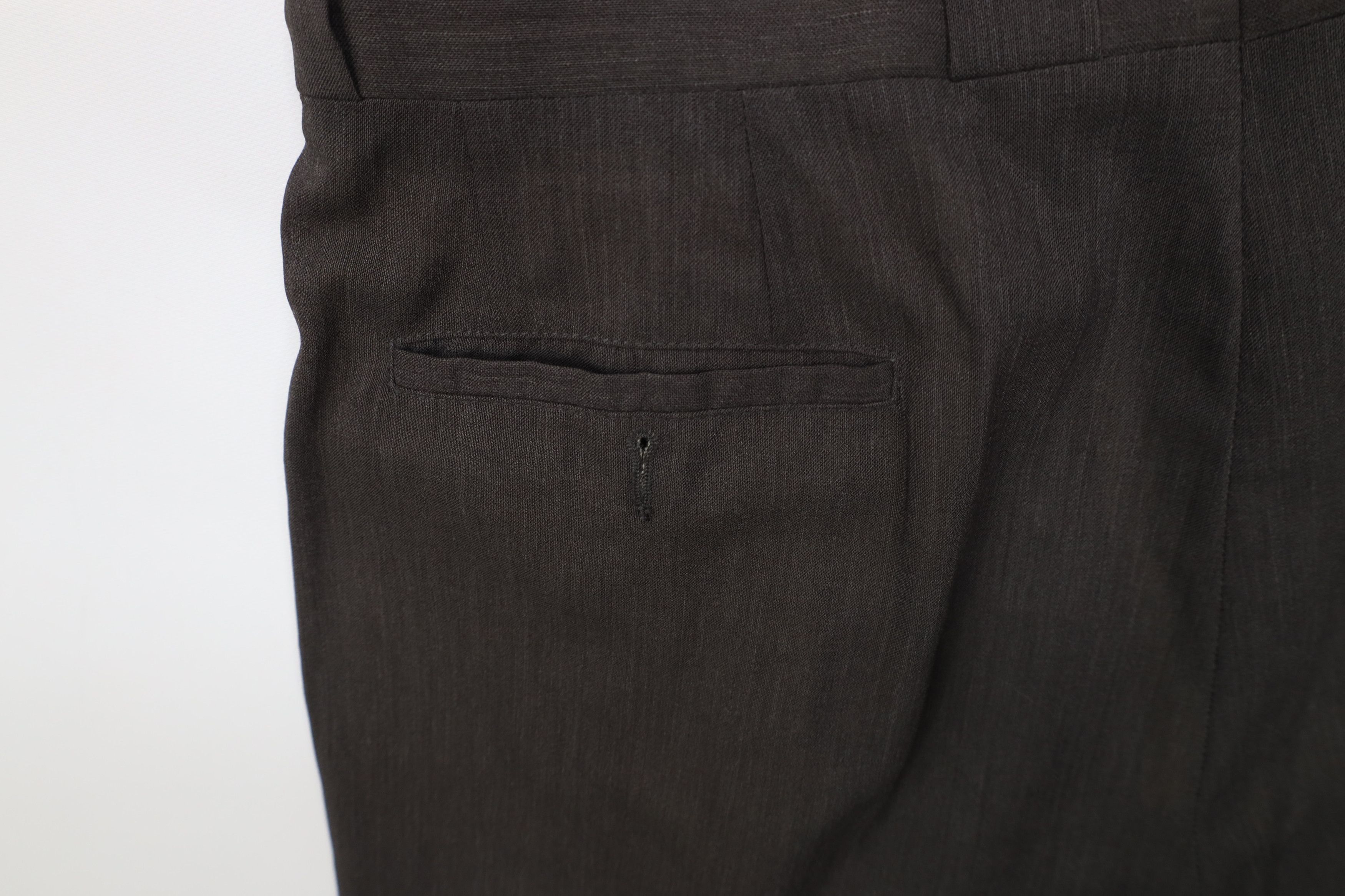 Giorgio Armani Vintage 80s 90s Giorgio Armani Wool Wide Leg Chino Pants Size US 34 / EU 50 - 16 Thumbnail