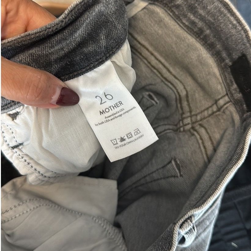 MOTHER Mother The Hustler High Waist Ankle Bootcut Jean Gray sz 26 Size 26" / US 2 / IT 38 - 9 Thumbnail