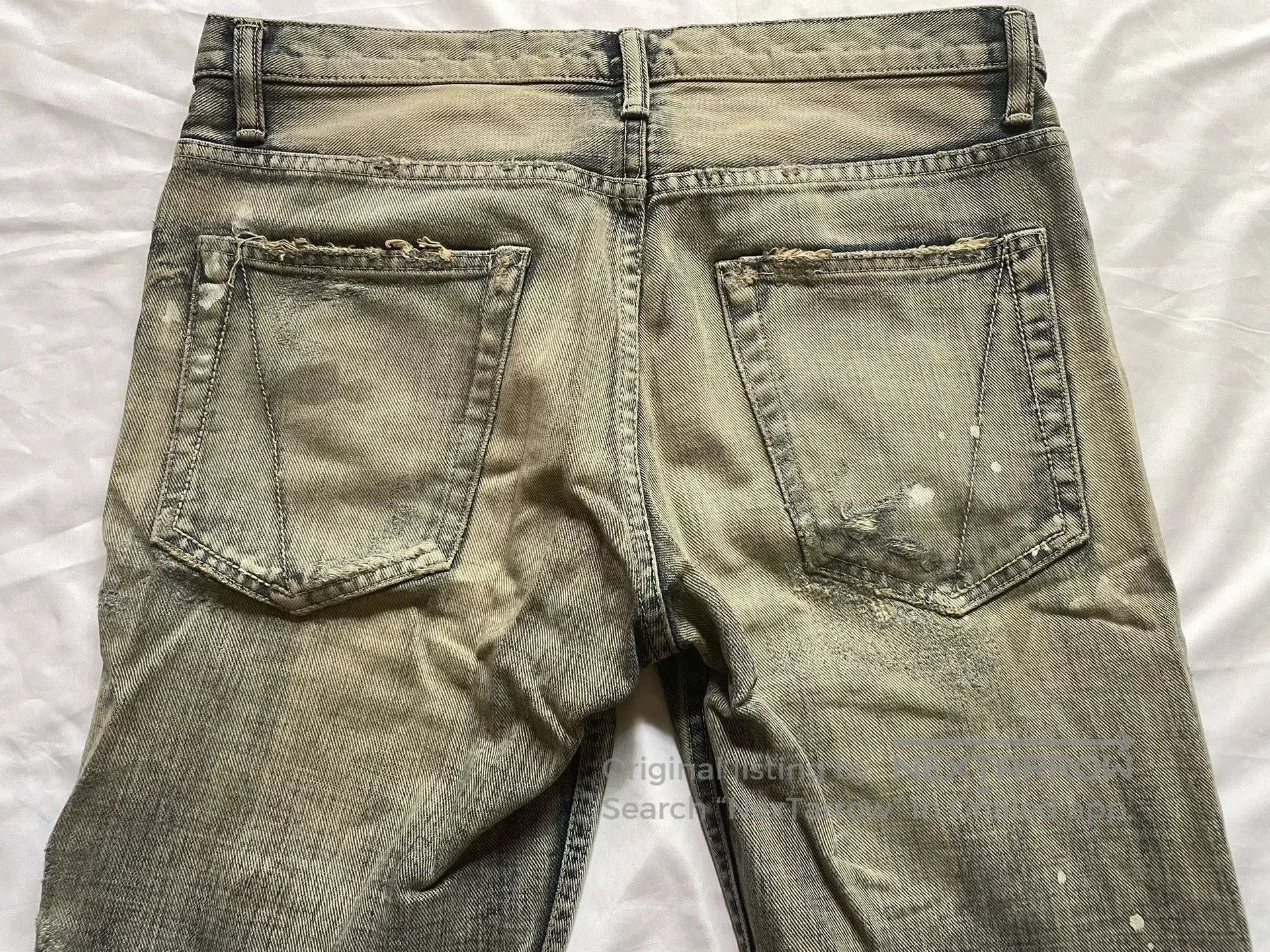 Japanese Brand delay by wins distressed denim jeans. Size US 26 / EU 42 - 4 Thumbnail