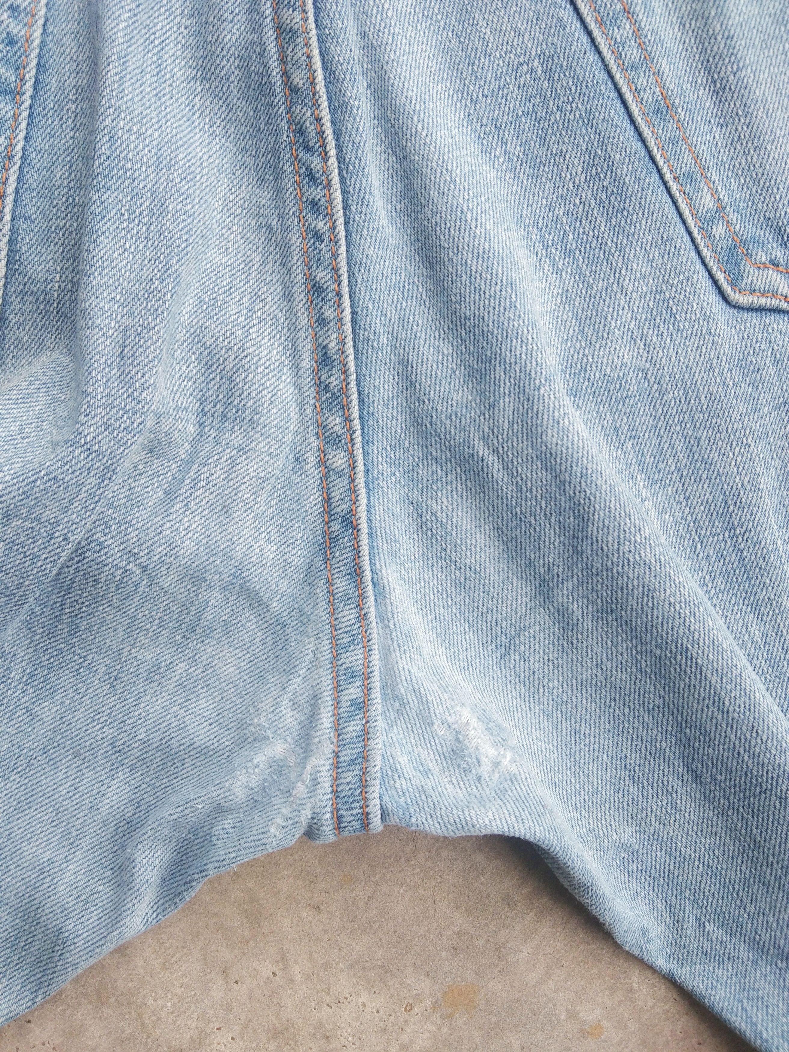 Japanese Brand Vintage Redline Uniqlo Faded Blue Selvedge Jeans 38x34 Size US 38 / EU 54 - 6 Thumbnail