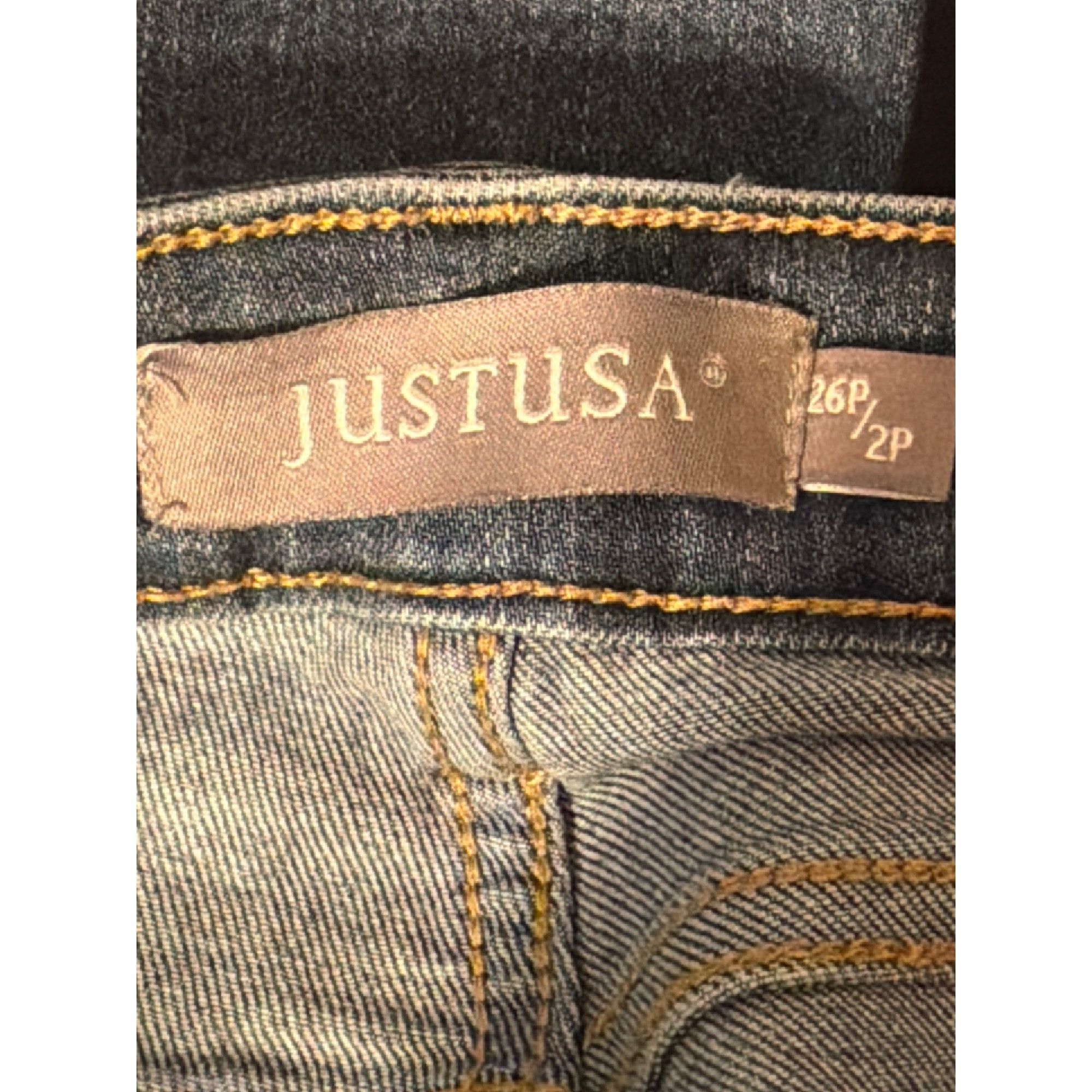 Other Just USA Skinny Jeans Blue Denim Cropped Raw Hem Pockets Siz Size 26" / US 2 / IT 38 - 5 Thumbnail