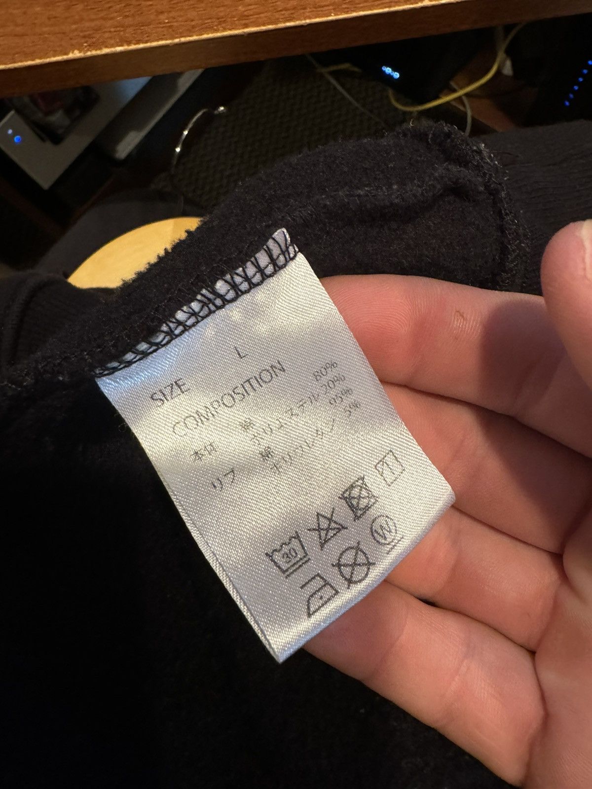 Number (N)ine Number (N)ine x Common Base Logo Hoodie Size US L / EU 52-54 / 3 - 4 Thumbnail
