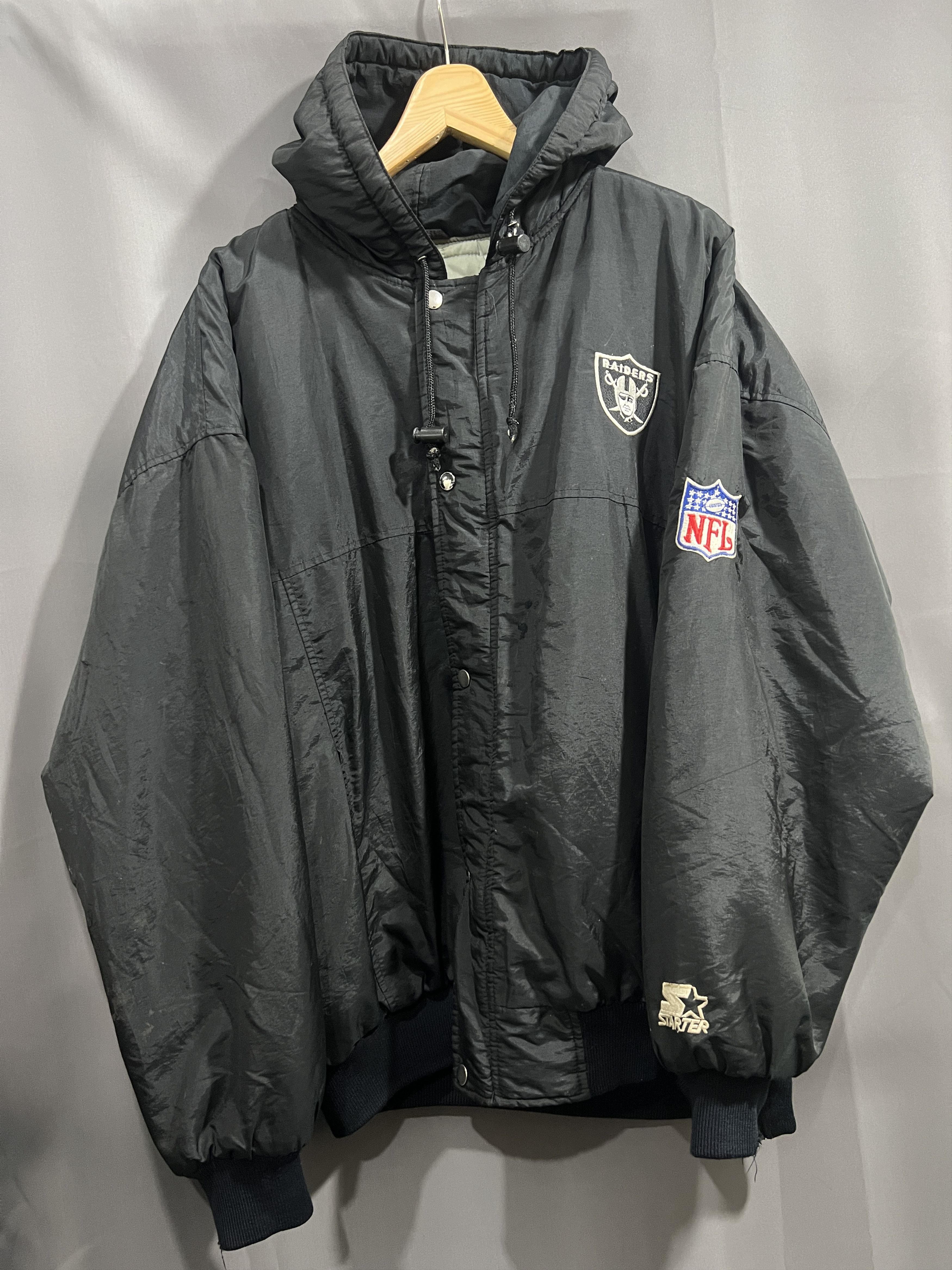 Starter Vintage Starter Los Angeles Raiders NFL Jacket (L) JKA185 Size US L / EU 52-54 / 3 - 1 Thumbnail