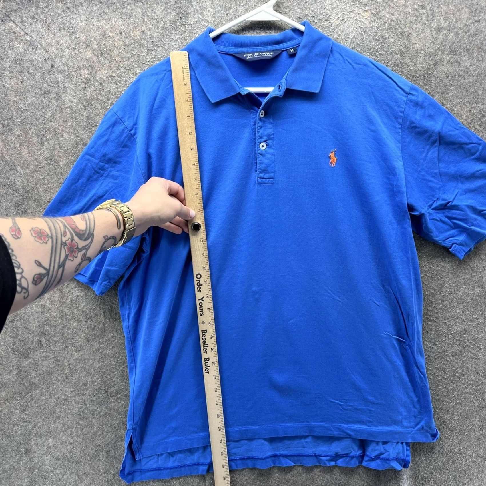 Polo Ralph Lauren Polo Ralph Lauren Polo Shirt Mens Medium Blue Pima Cotton Pony Logo Golf Casual Size US M / EU 48-50 / 2 - 6 Thumbnail