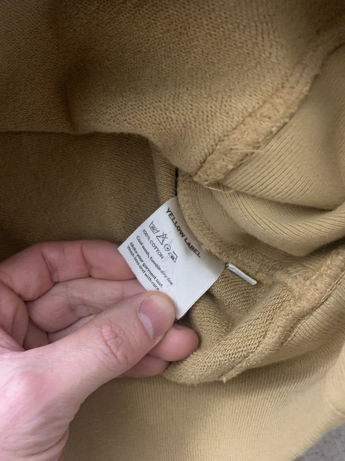 Other Yellow Label Co. Heavy Cropped Hoodie in Camel Size XS / US 0-2 / IT 36-38 - 5 Thumbnail