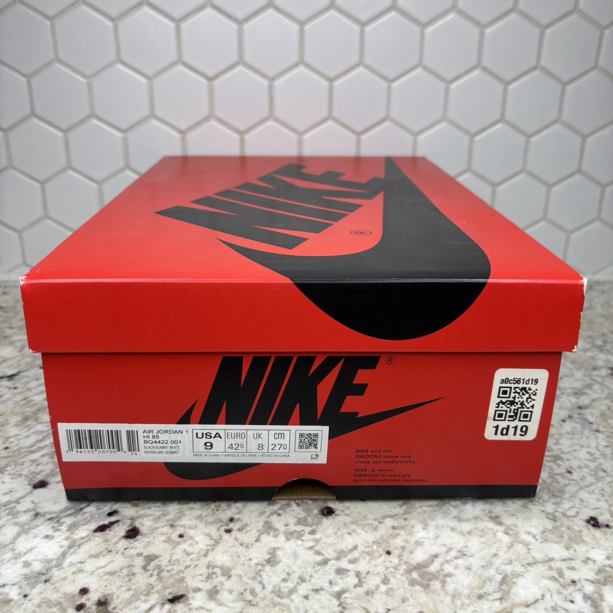 Jordan Brand Size 9 - Jordan 1 Retro '85 OG High Black White CLEAN W/BOX Size US 9 / EU 42 - 14 Thumbnail