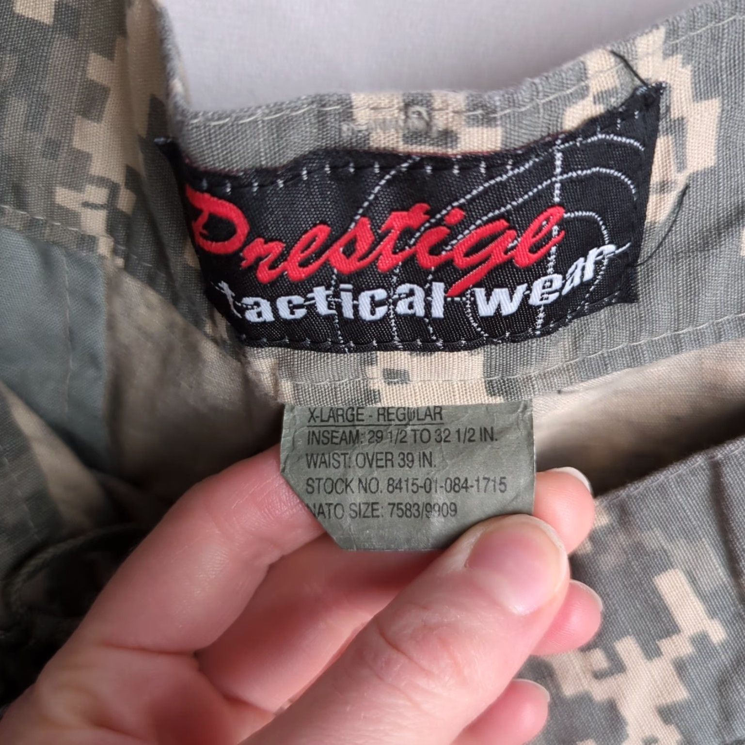 Vintage VINTAGE Prestige Tactical Pants Mens Reg Camo Cargo Digital Camouflage Size XL 29.5-32.5 Size US 36 / EU 52 - 3 Thumbnail