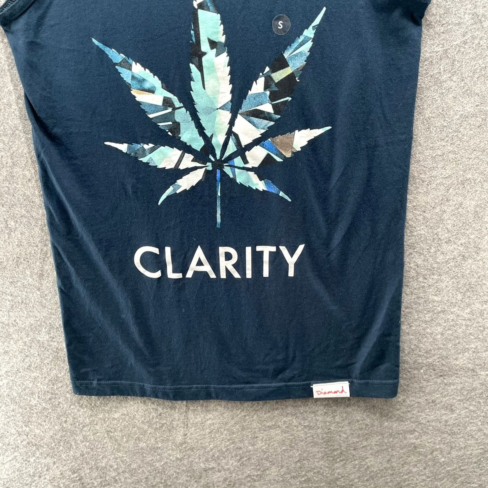 Diamond Supply Co. NWT Diamond Supply Co Clarity Tank Top Mens S Navy Graphic Print Teal Cotton Size US S / EU 44-46 / 1 - 4 Thumbnail