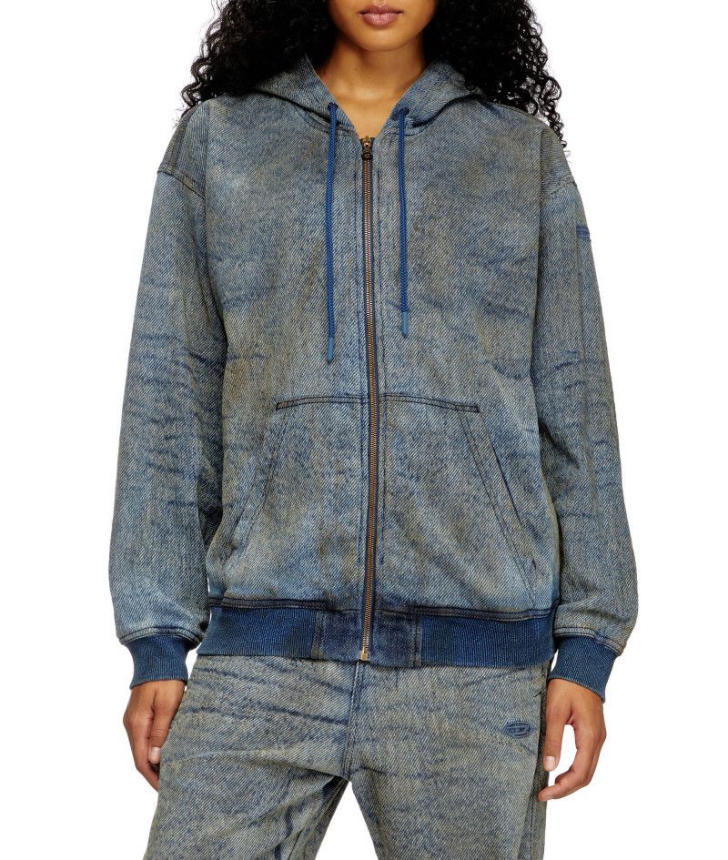 Diesel o1mle0426 D-Hari FSF Sweatshirt Hoodie in Blue Size US XL / EU 56 / 4 - 2 Thumbnail