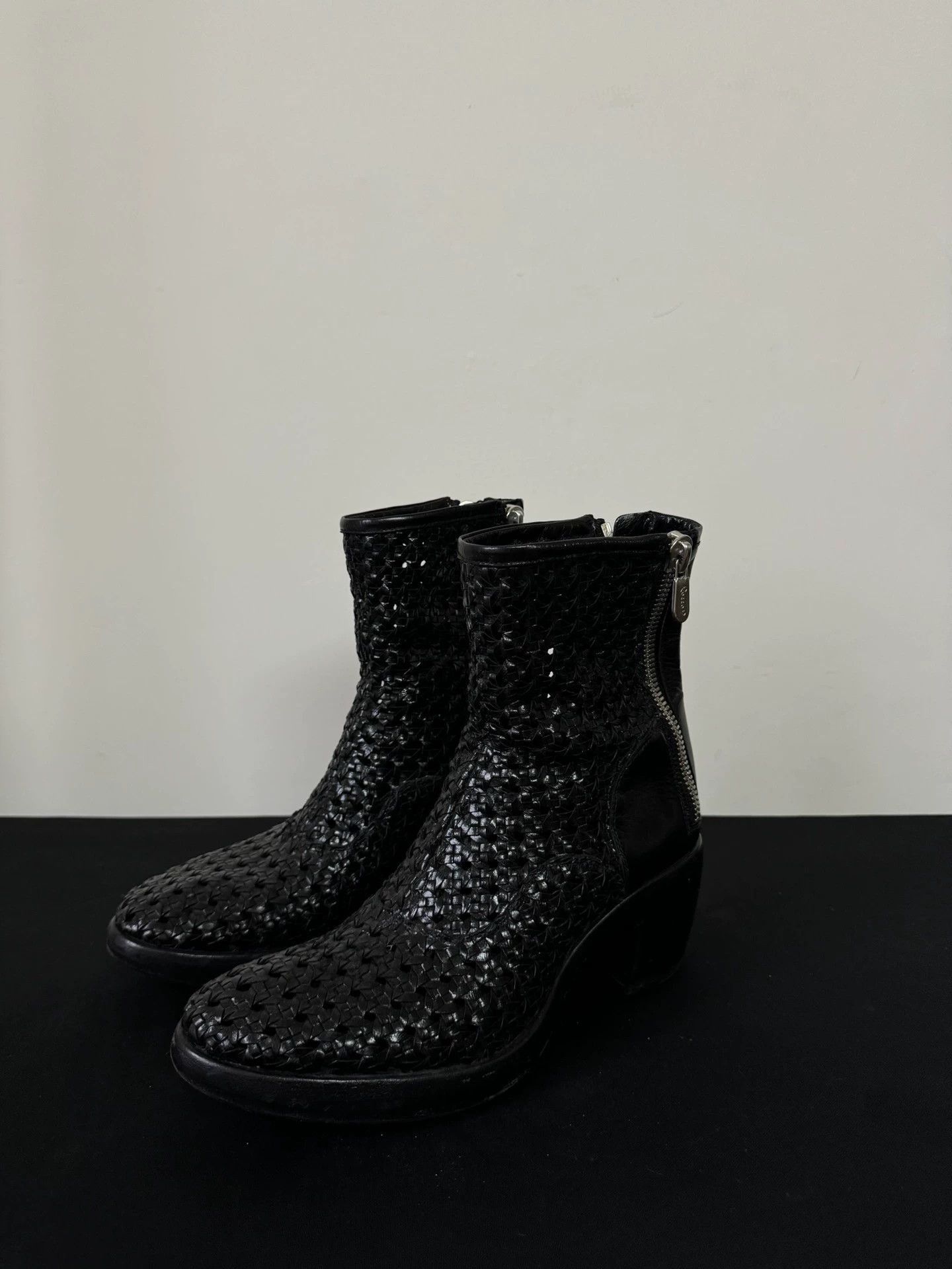 RoccoP RoccoP Vintage Leather Ankle Boot Double Zipper Heel 37 Size US 6.5 / IT 36.5 - 1 Thumbnail