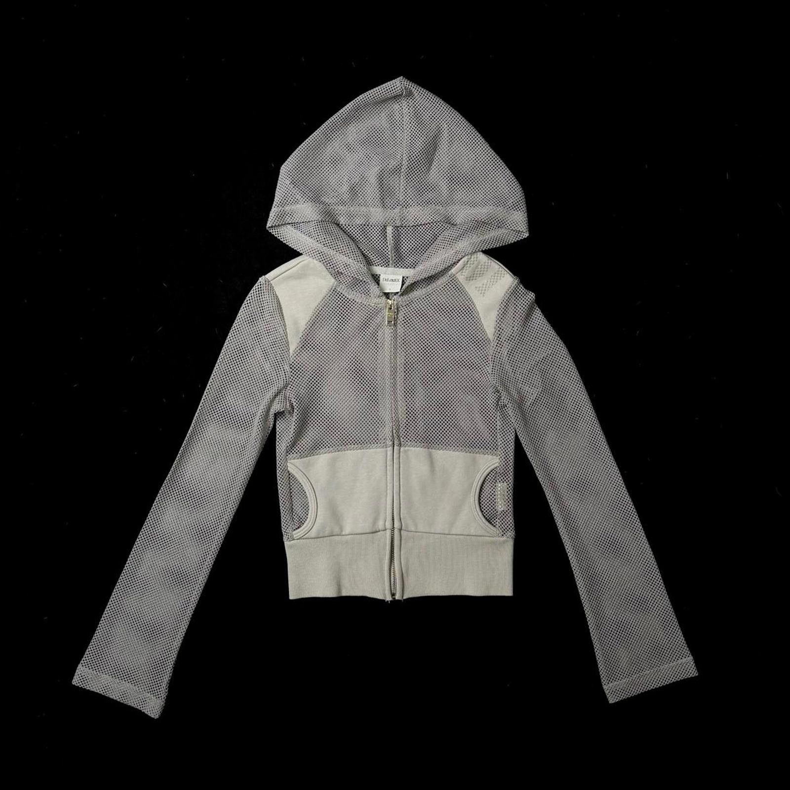 Japanese Brand Mesh Zip-Up Hoodie Y2K Grunge Vibe Size S Size S / US 4 / IT 40 - 4 Thumbnail