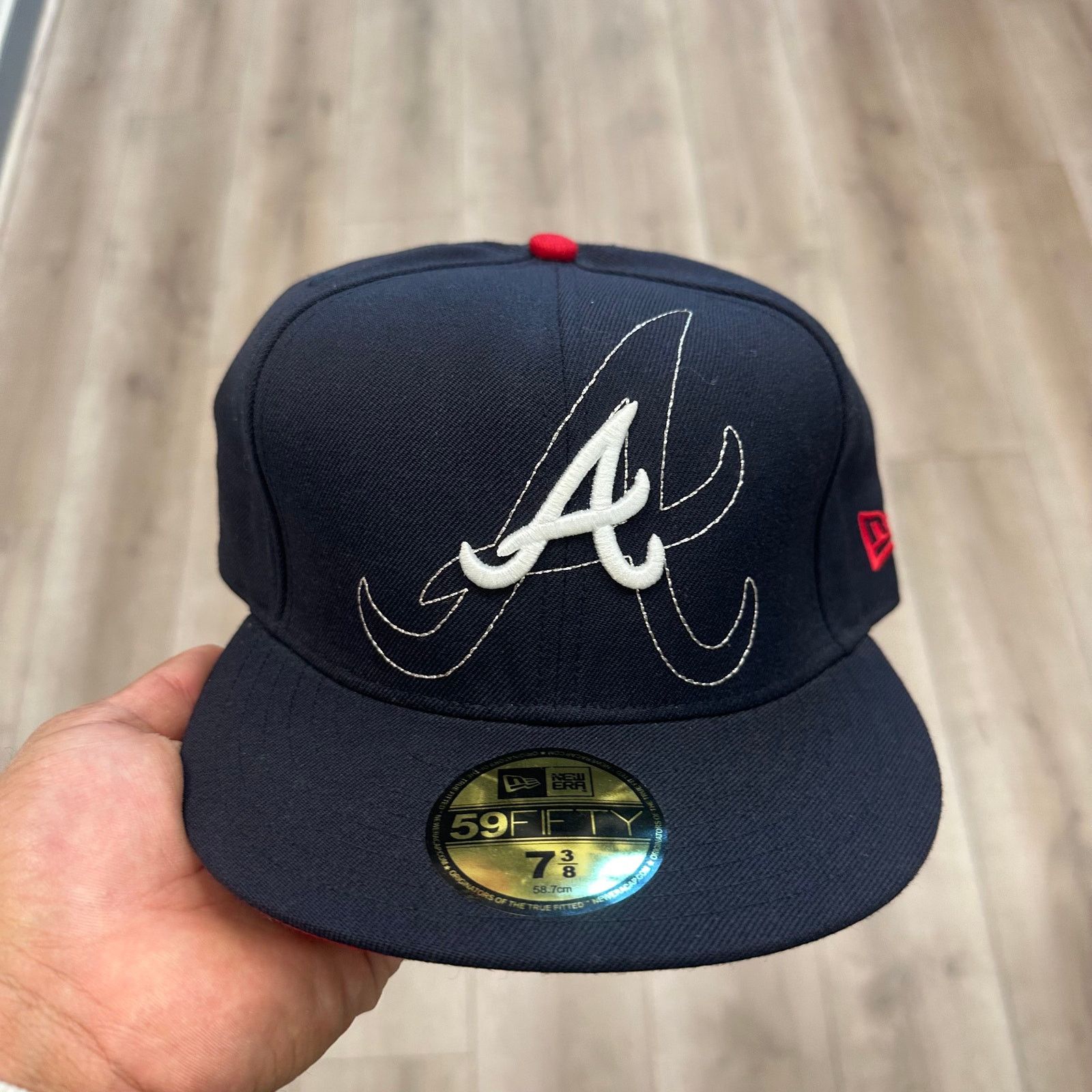New Era New Era Atlanta Braves 59FIFTY fitted hat Cap size 7 3/8 Size ONE SIZE - 2 Thumbnail