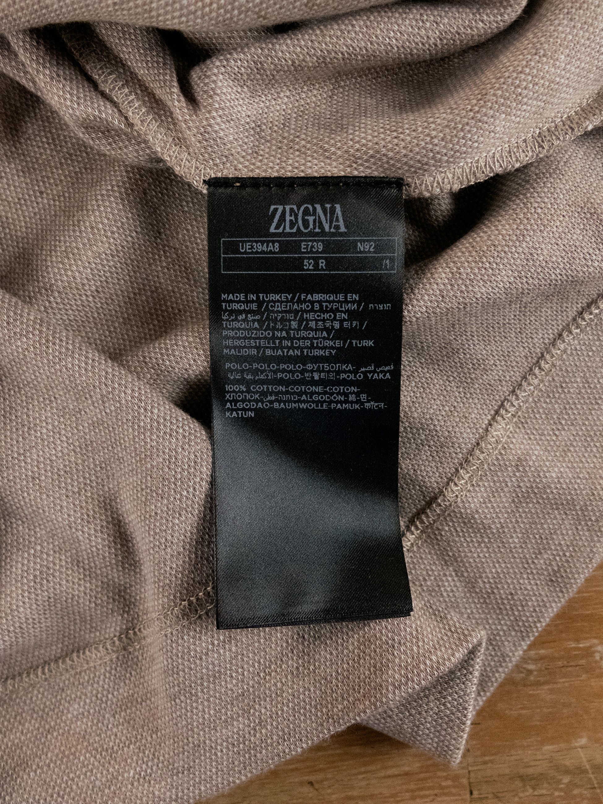 Ermenegildo Zegna ZEGNA beige long sleeve knit polo shirt Size Large Size US L / EU 52-54 / 3 - 7 Thumbnail