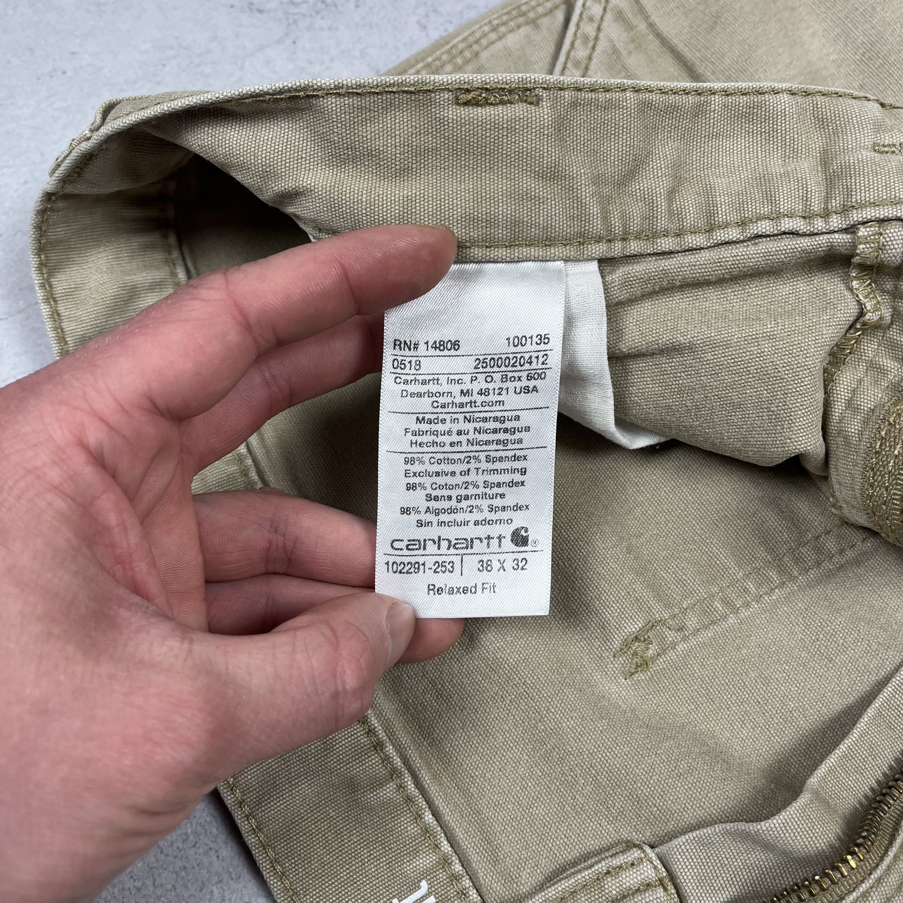 Carhartt Vintage Carhartt Carpenter Relaxed Fit Jeans 00’s Size US 38 / EU 54 - 20 Thumbnail