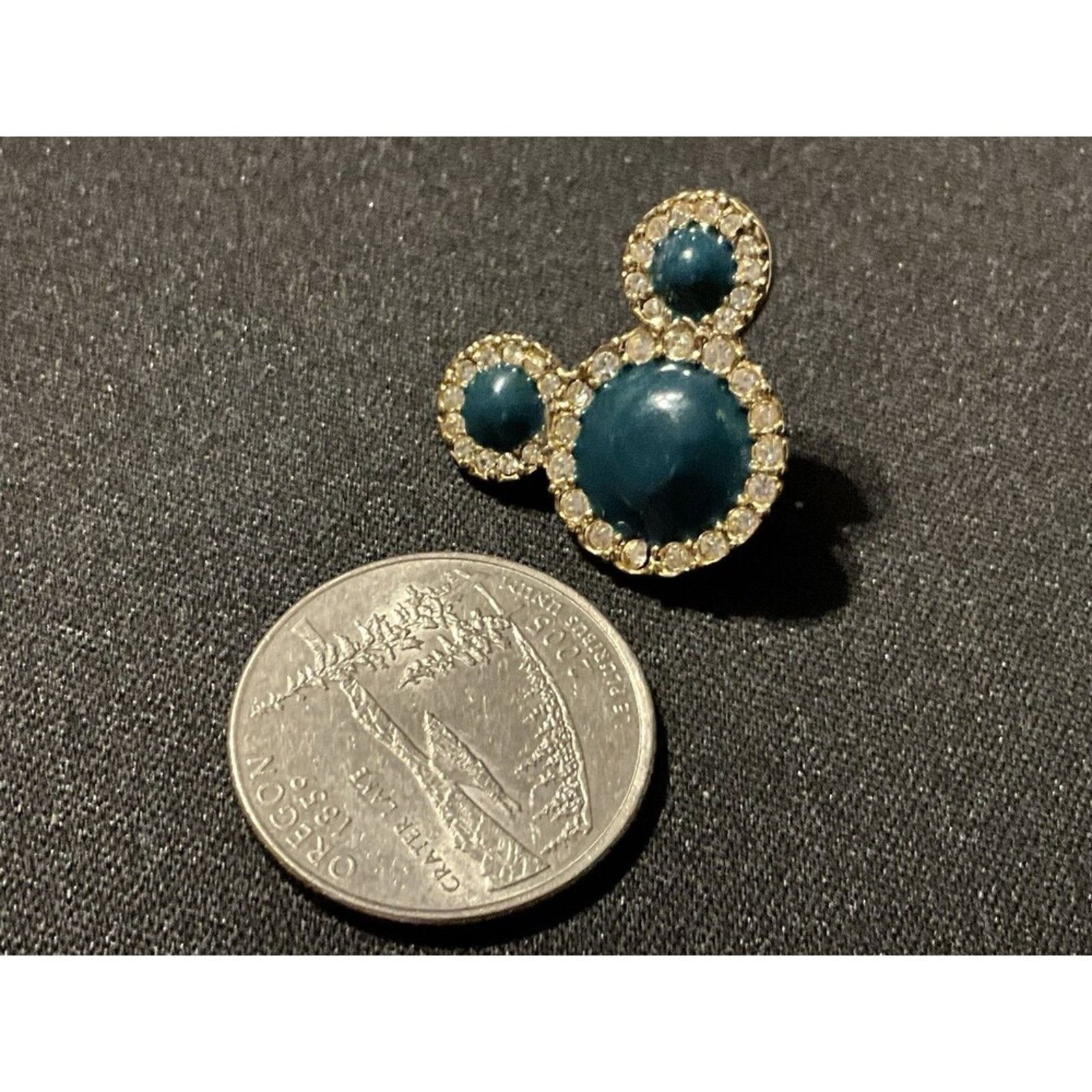 Disney Disney Gold Tone Crystal Enamel Mickey Mouse Post Earrings Size ONE SIZE - 3 Thumbnail