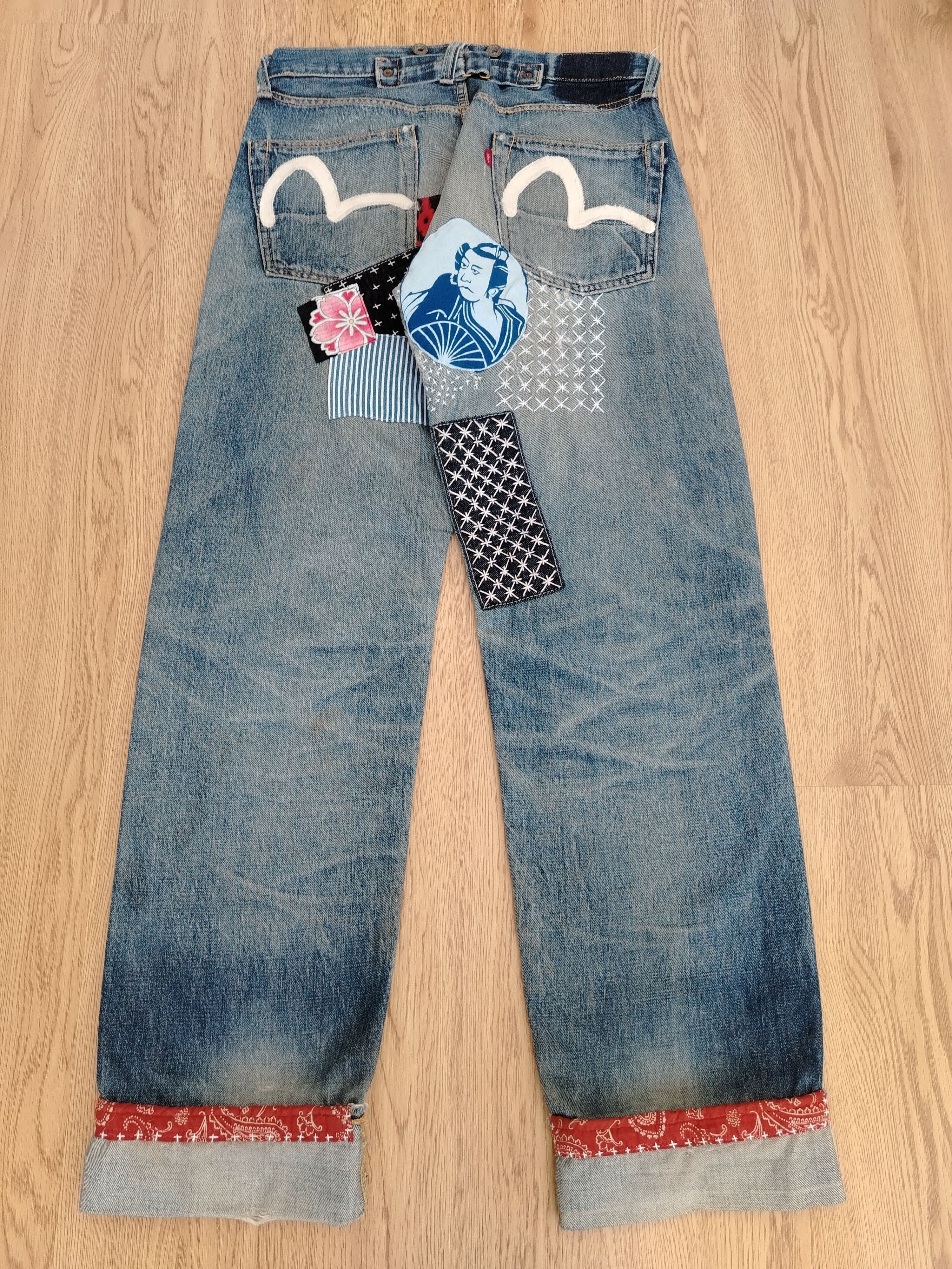 Evisu Evisu Jeans Vintage (Evis) Boro Remaked Size US 31 - 2 Thumbnail