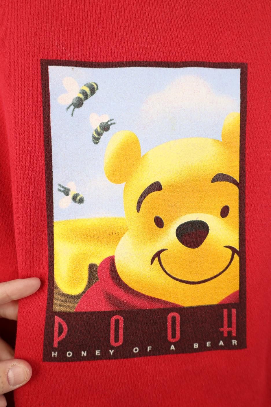 Disney Vintage 90s Disney Winnie the Pooh Crewneck Sweatshirt Red Size M / US 6-8 / IT 42-44 - 4 Thumbnail