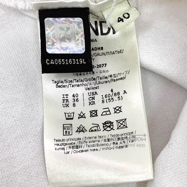 Fendi Fendi White logo letter cuffed casual sports pants Size 26" / US 2 / IT 38 - 7 Thumbnail