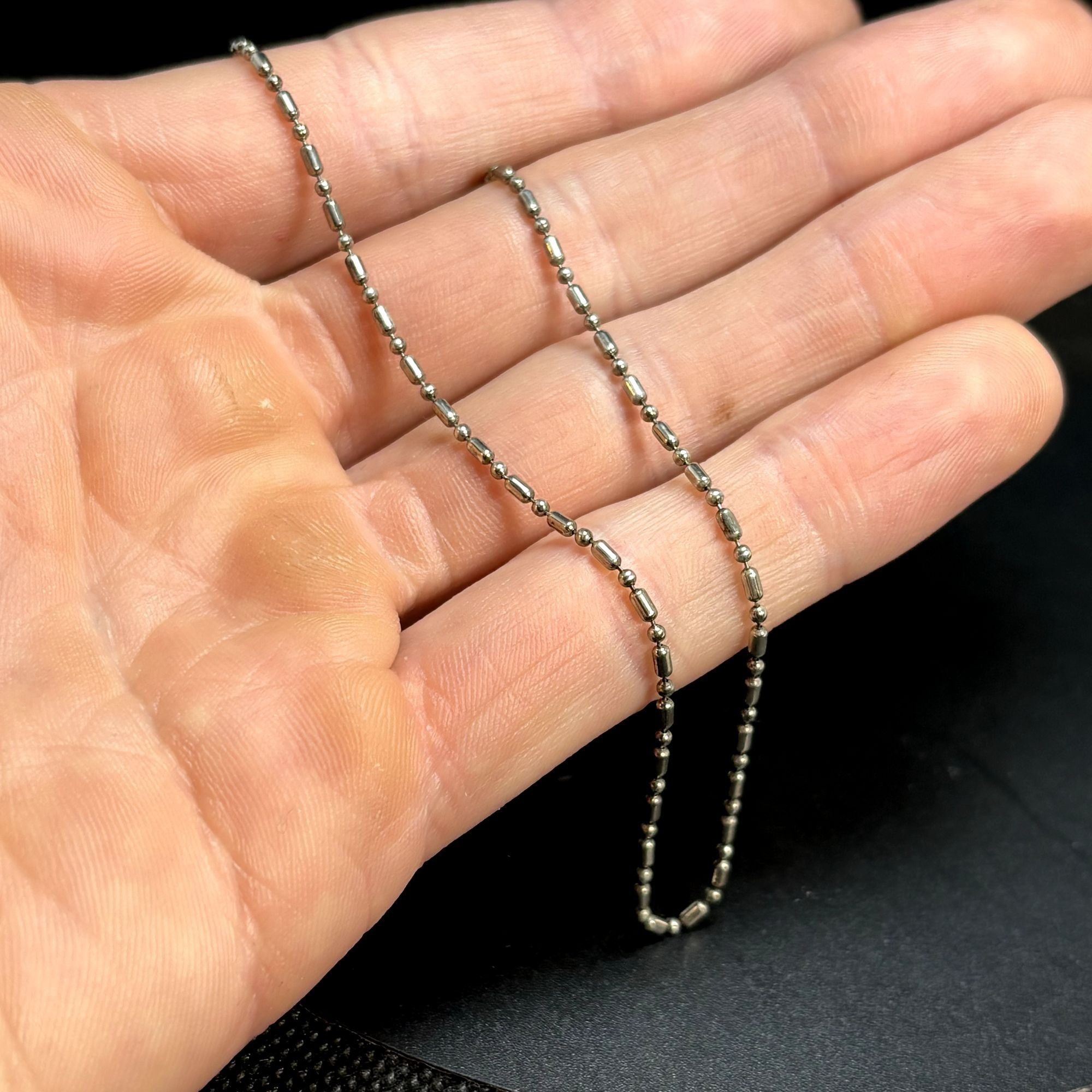 Other Sterling Silver 925 Silver Ball & Pin Anklet Spring Ring Cla Size ONE SIZE - 4 Thumbnail