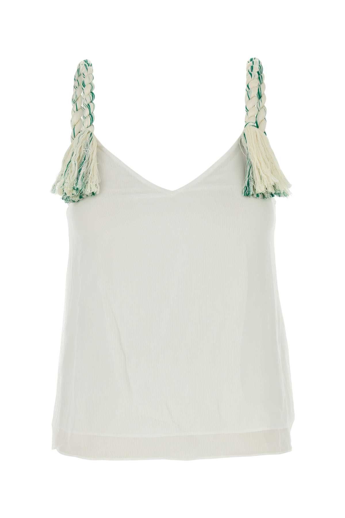 JW Anderson White Tulle Top Size XS / US 0-2 / IT 36-38 - 1 Thumbnail