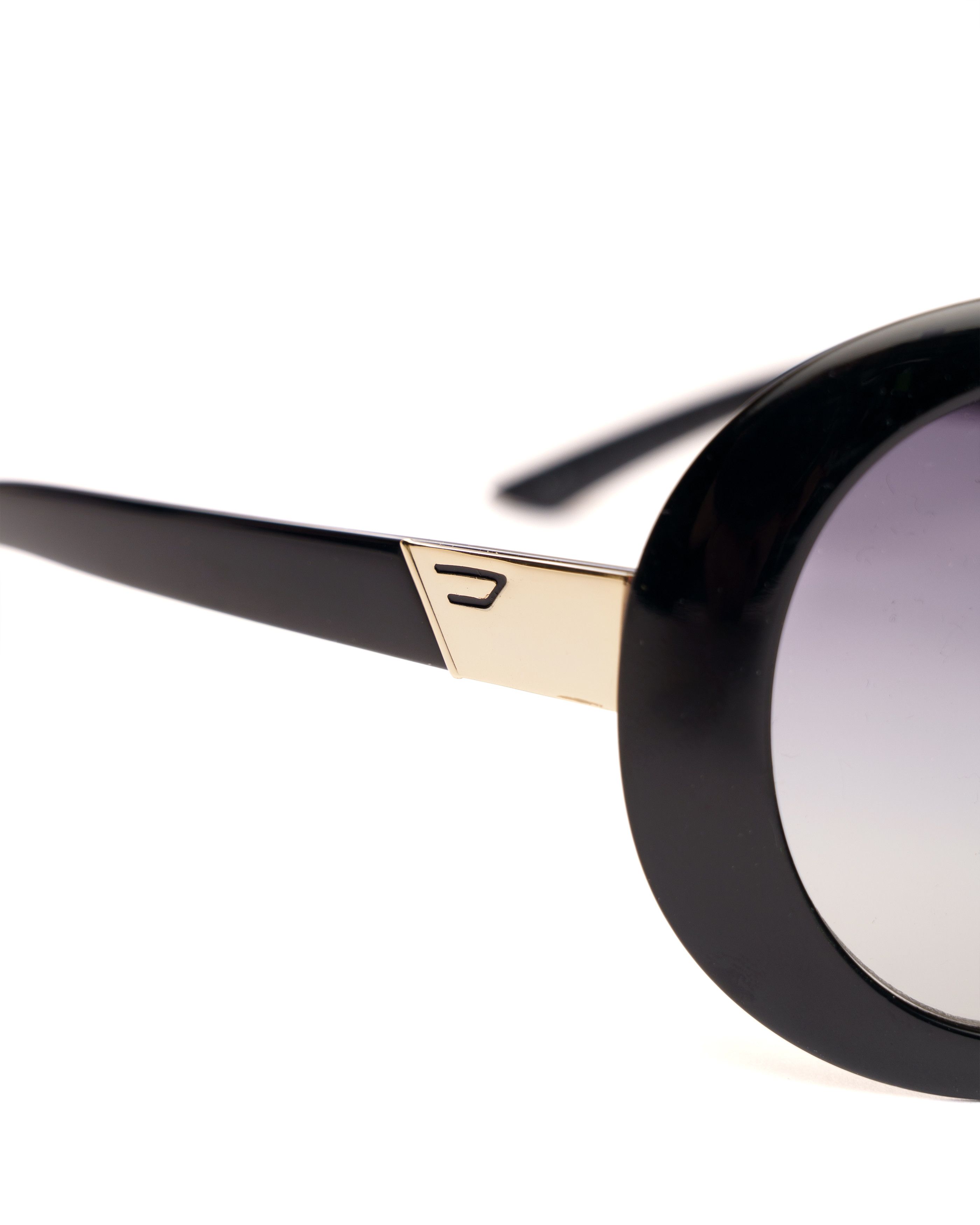 Diesel Diesel '90s Black & Silver Oversized Sunglasses Size ONE SIZE - 3 Thumbnail