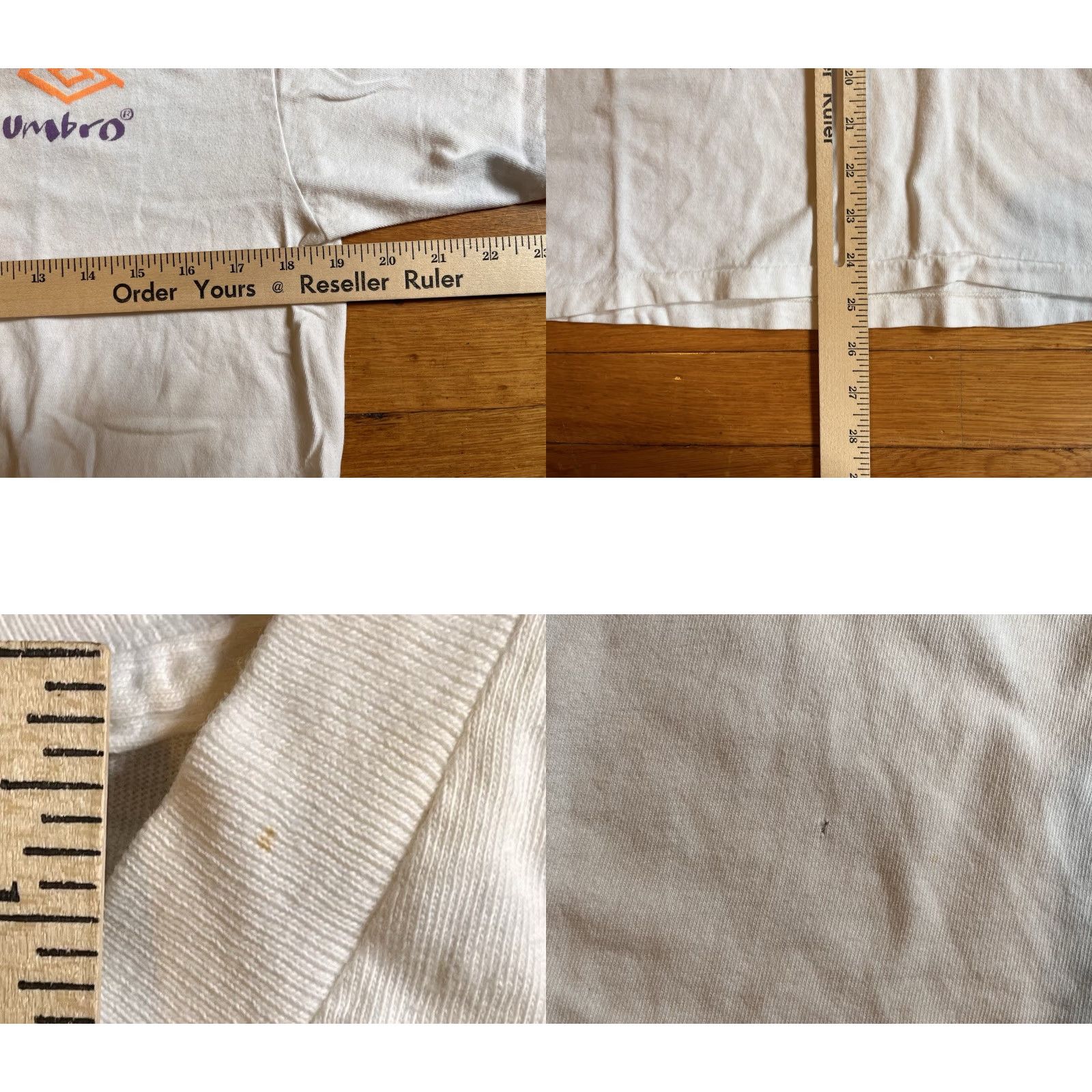 Umbro VINTAGE Umbro Shirt Men’s M White 90s Graphic Print Logo Short Sleeve Crew Neck Cotton Jersey Men Size US M / EU 48-50 / 2 - 9 Thumbnail