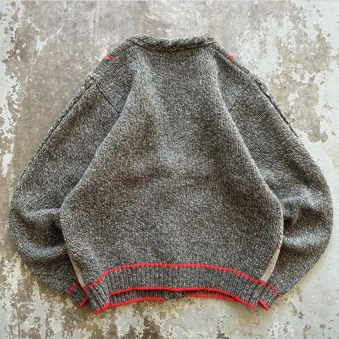 Other Womens Vintage 60s Preppy Knit Wool Cardigan Plaid Sweater Size US M / EU 48-50 / 2 - 3 Thumbnail