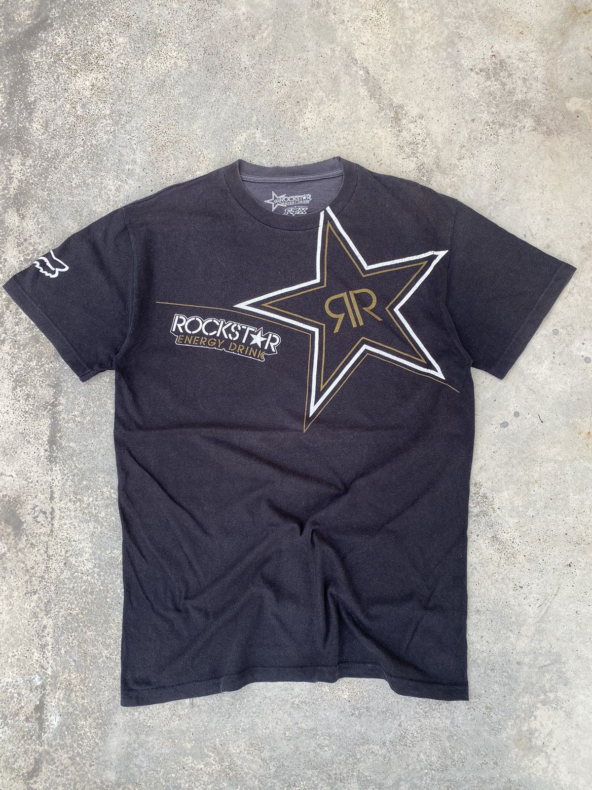 Fox Racing 2000s Sun Faded Fox Racing X Rockstar y2k Tees Size US L / EU 52-54 / 3 - 1 Thumbnail