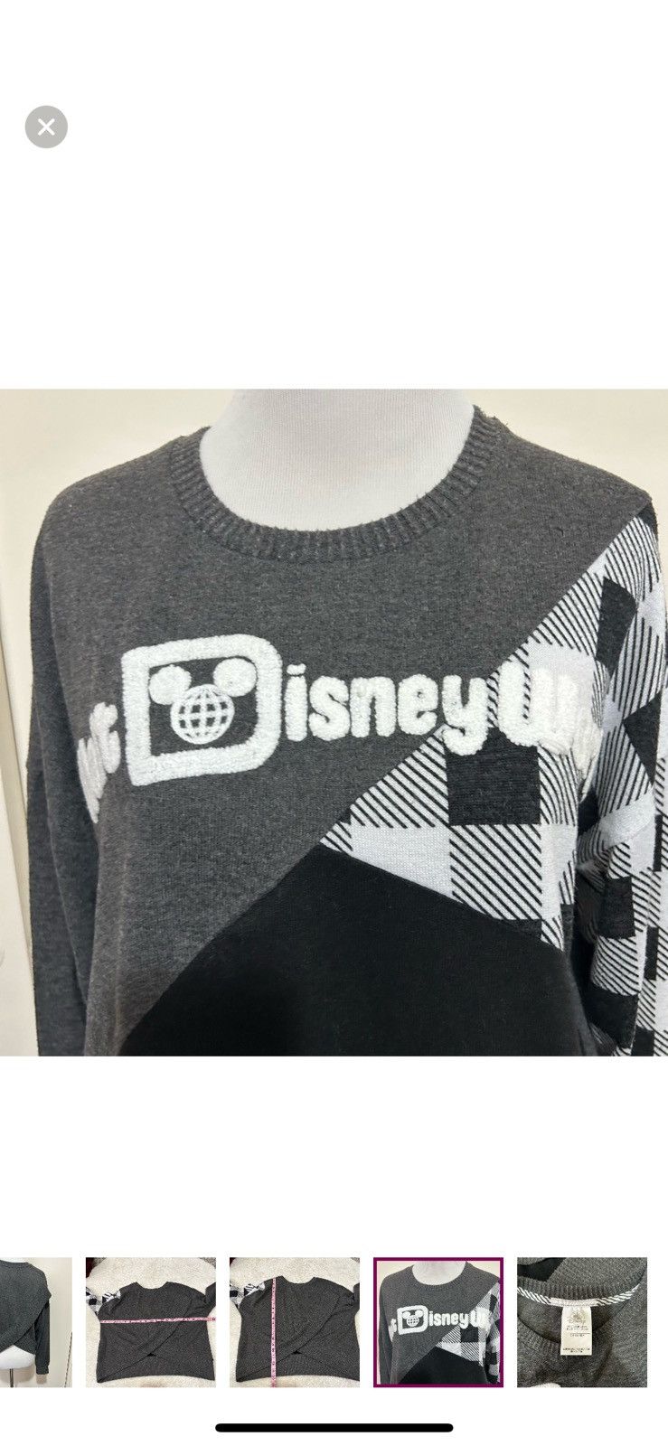 Disney Disney small Walt Disney world colorblock sweater Size S / US 4 / IT 40 - 3 Thumbnail