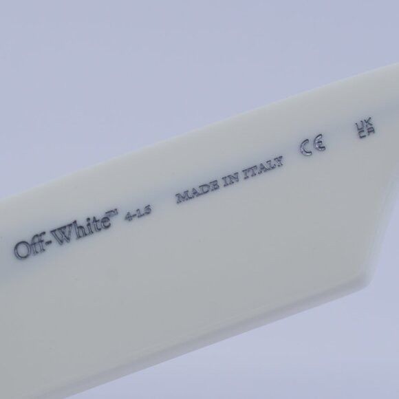 Off-White Off-White OERI141 CARY 0155 Sunglasses White Rectangle Frame Size ONE SIZE - 7 Thumbnail