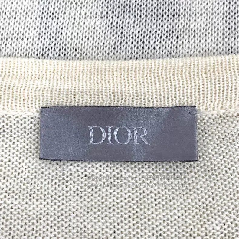 Dior Dior Beige logo letter inlaid cotton round-neck short-slee Size S / US 4 / IT 40 - 5 Thumbnail