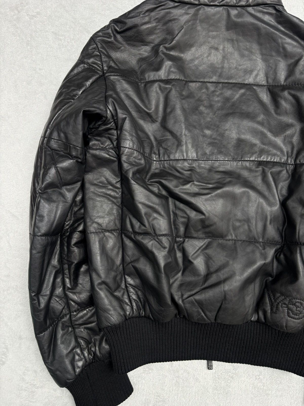 Y-3 A/W 2008 Y-3 Yohji Adidas Leather Puffer Ninja Jacket Size US L / EU 52-54 / 3 - 13 Thumbnail