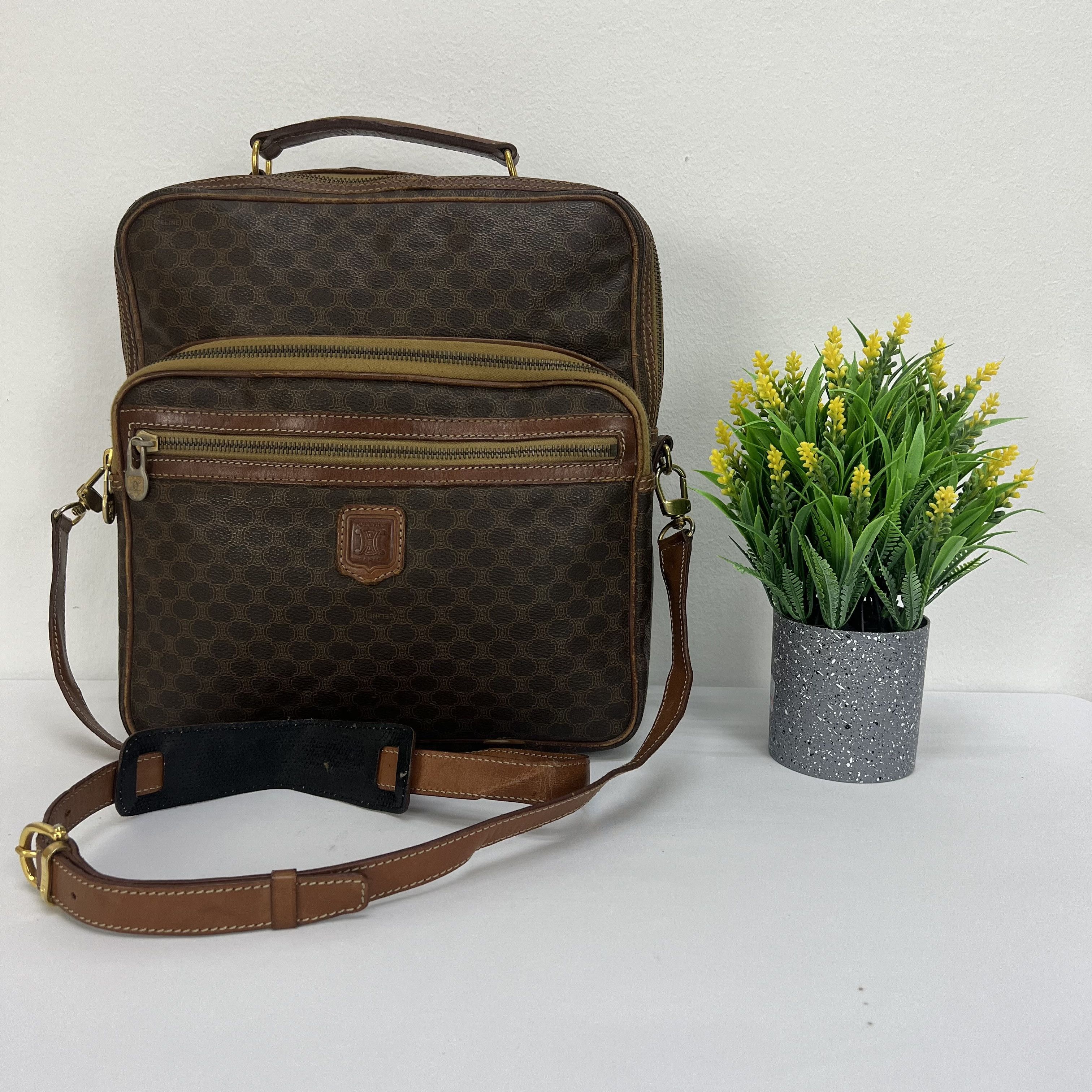 Celine Vintage Celine Macadam Messenger Bag Size ONE SIZE - 1 Thumbnail