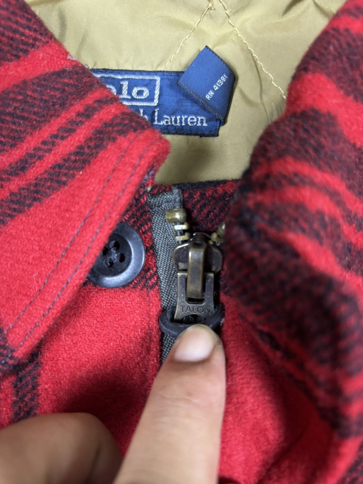 Polo Ralph Lauren Vtg Polo Ralph Lauren Mackinaw Military Wool Jacket K47 Size US XXL / EU 58 / 5 - 4 Thumbnail