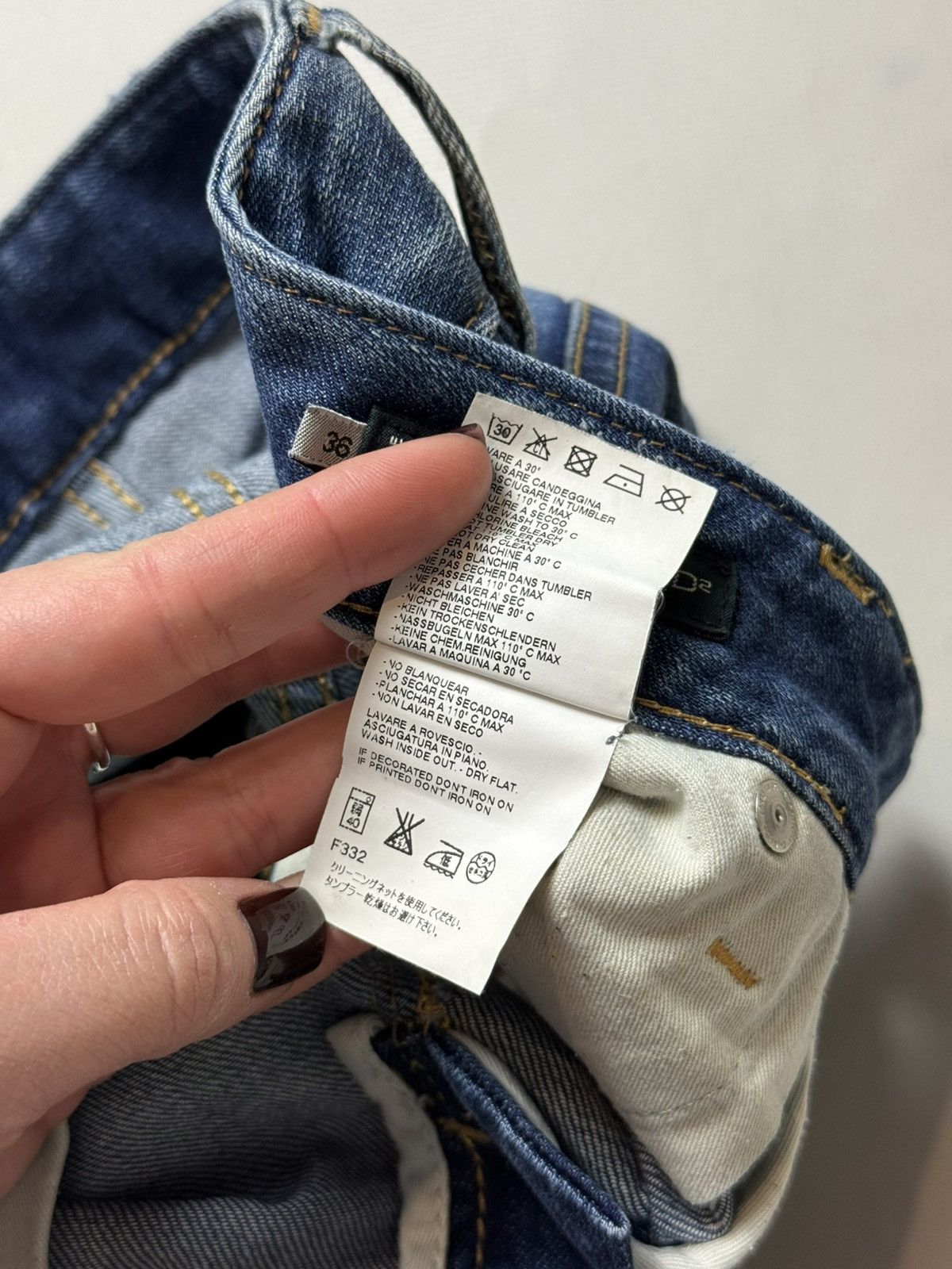 Dsquared2 Dsquared Distressed Denim Low Rise Skinny Biker Jeans Pants Size 25" / US 0 / IT 36 - 16 Thumbnail