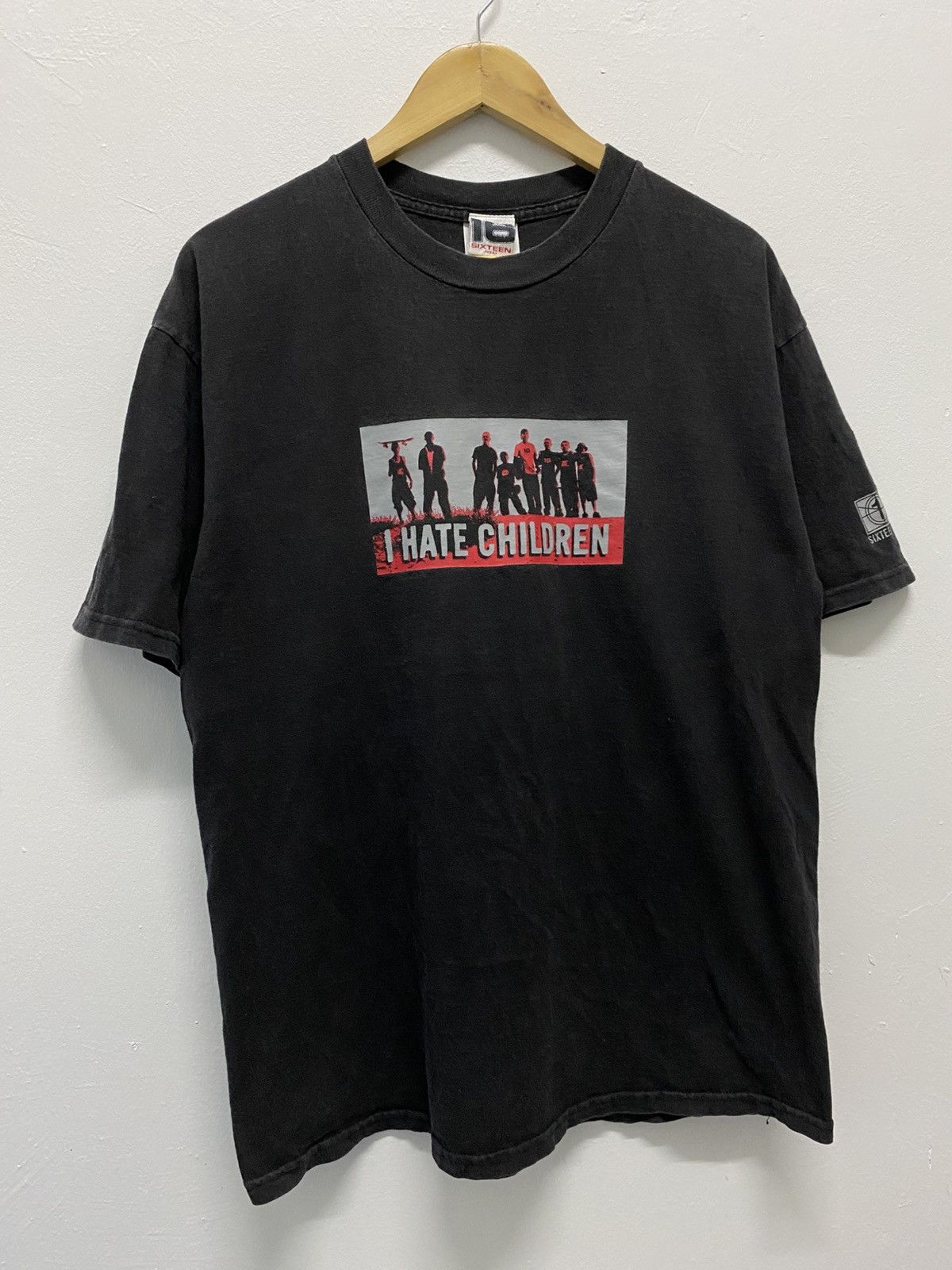 Droors × Santa Cruz Skateboards × Vintage Vintage T shirt Sixteen Skateboard ‘I Hate Children’ Size US L / EU 52-54 / 3 - 2 Thumbnail