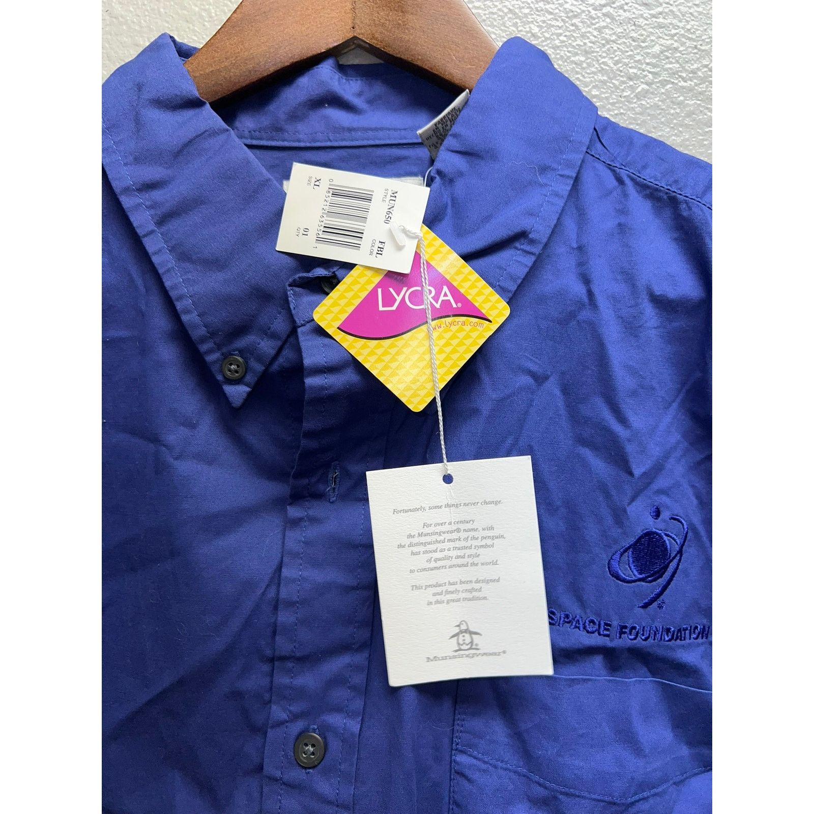 Vintage Vintage Space Foundation Shirt Button Up Munsingwear NWT XL Size US XL / EU 56 / 4 - 4 Thumbnail